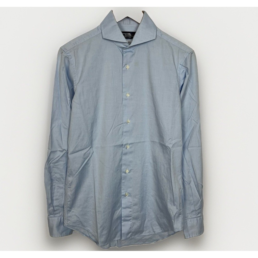 Kamakura Makers 225 Liberty Spread Collar Shirt Mens 15.3 34.3 Slim Oxford Japan